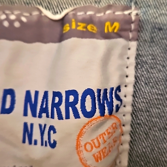 Handmade☆Upcycled 2024 "Christmas Crazies" Distressed Denim Jean Jacket! Sz L~XL - Picture 6 of 10